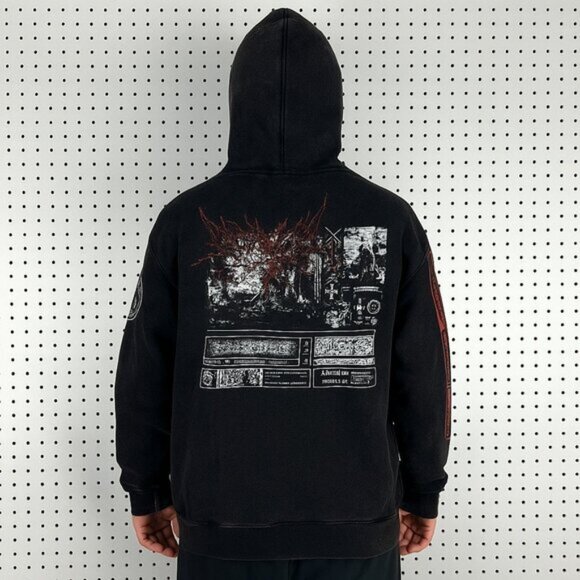 SwaggerSouls Hoodie Merch Small Affliction Style 2020 Sweatshirt Gothic Misfits - Picture 1 of 10